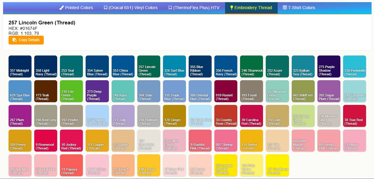 Palette Color Selector